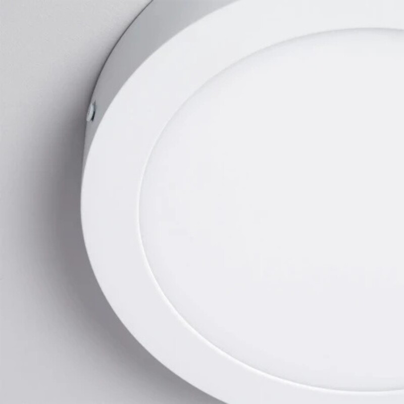 PLRA018 Panel LED Redondo de Adosar 18W Luz Fría
