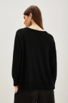 Sweater Embro Leaves Negro