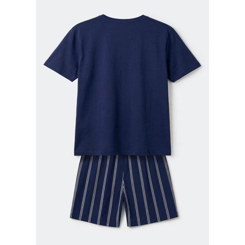 PIJAMA MM MASC AZUL ESCURO
