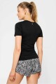 Polo Feather Tech+ Short-Sleeve Top Mujer Black
