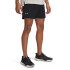 UA TRAIL RUN LAUNCH SHORTS-BRN BLK-001
