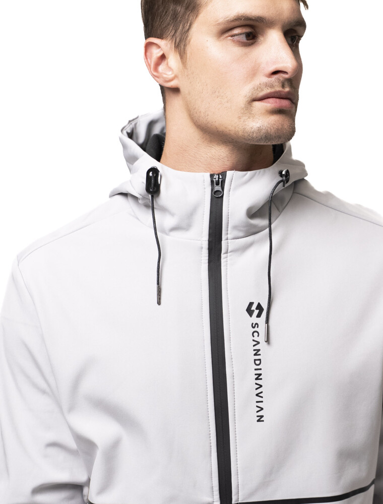 Campera Neopreno Scandinavian Santa Fe Gris Claro