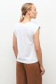 Remera puff print blanco
