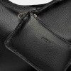 Cartera al hombro Juana en Cuero Graneado Negro