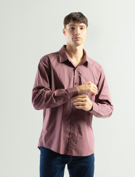 Camisa Manga Larga Algodón Principe Salmon