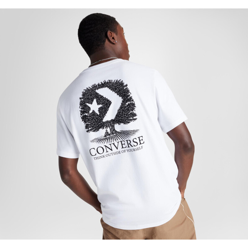 THINK OUTSIDE TEE WHITE WHITE