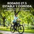Bicicleta Crolan Montaña Rod 27.5 Freno Disco 21 Vel Shimano Color Gris