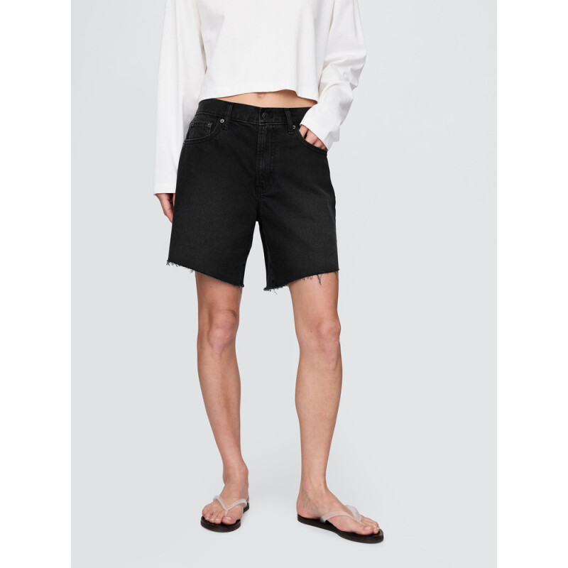 LOOSE BERMUDA SHORT BLACK 1