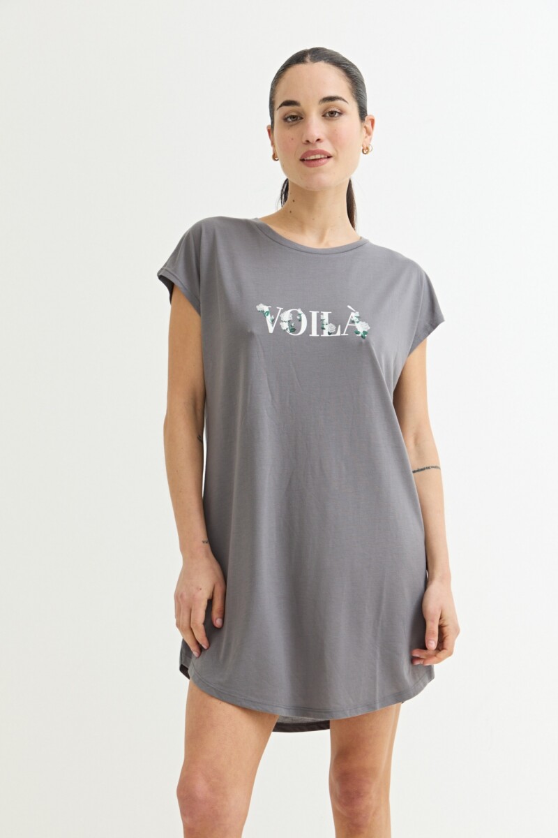 Vestido estampado GRIS