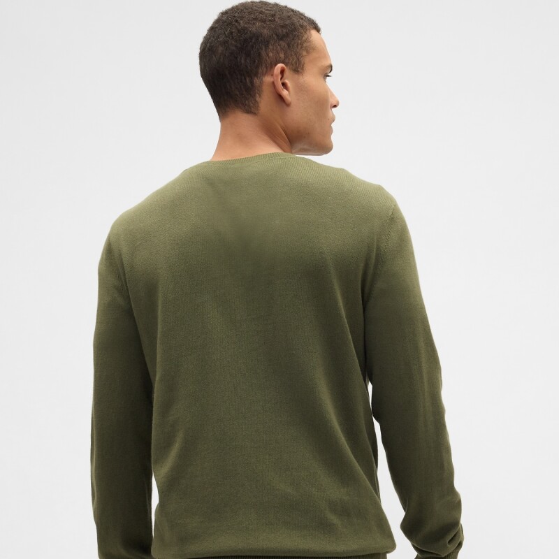 V-FA25 SOLID CORE CREW ARMY JACKET GREEN
