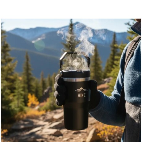 Termo Grip 590 ML Hike Color Negro