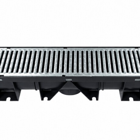 Desagüe para Patios Indeco PVC 10x10 cm x 1m Con Rejilla de Acero Galzanizado Desagüe para Patios Indeco PVC 10x10 cm x 1m Con Rejilla de Acero Galzanizado