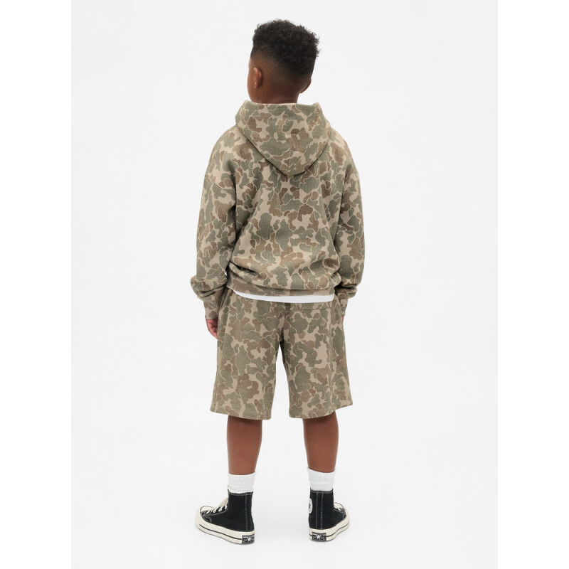 BAGGY FLEECE SHORT NEUTRAL CAMO