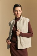 CHALECO CARMENE Beige Melange