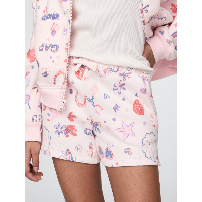 V-FRCH FT LOGO SHORT DOODLE PRINT