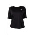 T-SHIRT MC WMN TRNG LOOSE azul stone NEGRO