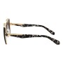Lentes de sol De Acero Inoxidable Cuadrado Premium Gradiente/Dorado