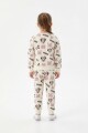 Conjunto m/l largo full print niña MINNIE BLANCO