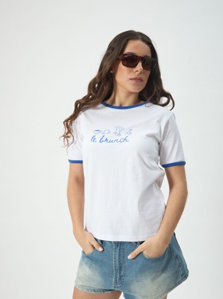 REMERA LE BRUNCH BLANCO
