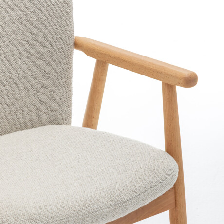 BUTACA DE COMEDOR MADERA NATURAL-BEIGE ALBA