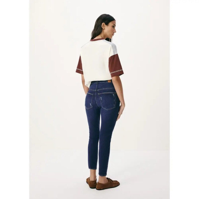 CALCA SKINNY FEM AZUL ESCURO
