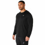 Polo Running Asics Silver LS Top Hombre Performance Black