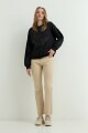 Sweatshirt efecto lavado Good Mood NEGRO