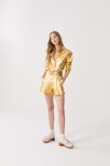 Short Frida en Lino Dorado