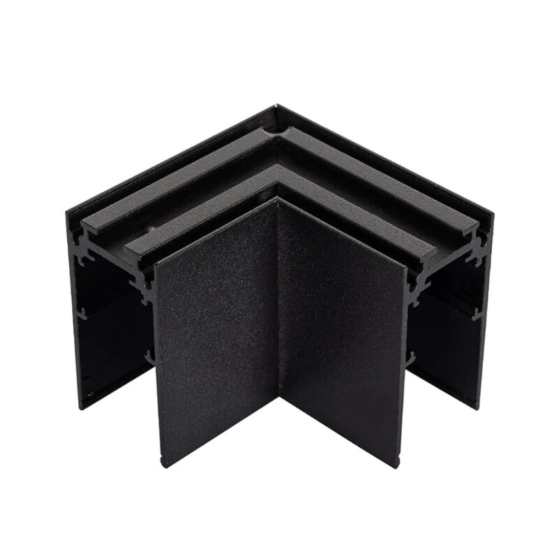 Adaptador Esquinero Horizontal para Riel Magnético G2 para Adosar Esquinero Horizontal Para Riel Magnético G2 De Adosar Negro
