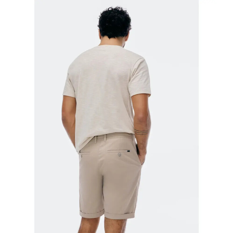 BERMUDA MASC MARROM CLARO