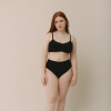 Vedetina Gracia – Algodón suave con faja en cintura, calce delicado Negro