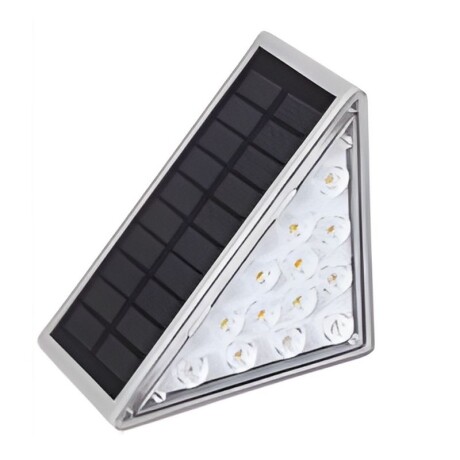 LUMINARIA SOLAR TRIANGLE CON SENSOR 2.6W - 3000K Luminaria Solar Triangle Con Sensor 2,6W 3000K Pack X2