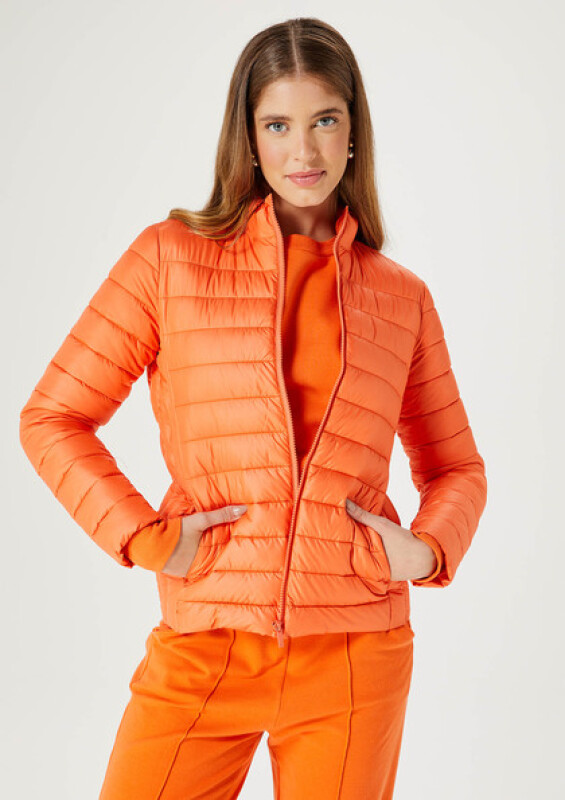JAQUETA FEMENINA ADULTO NARANJA OSCURO