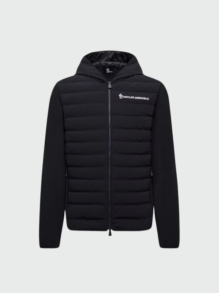 MONCLER - Campera acolchada con capucha Negro