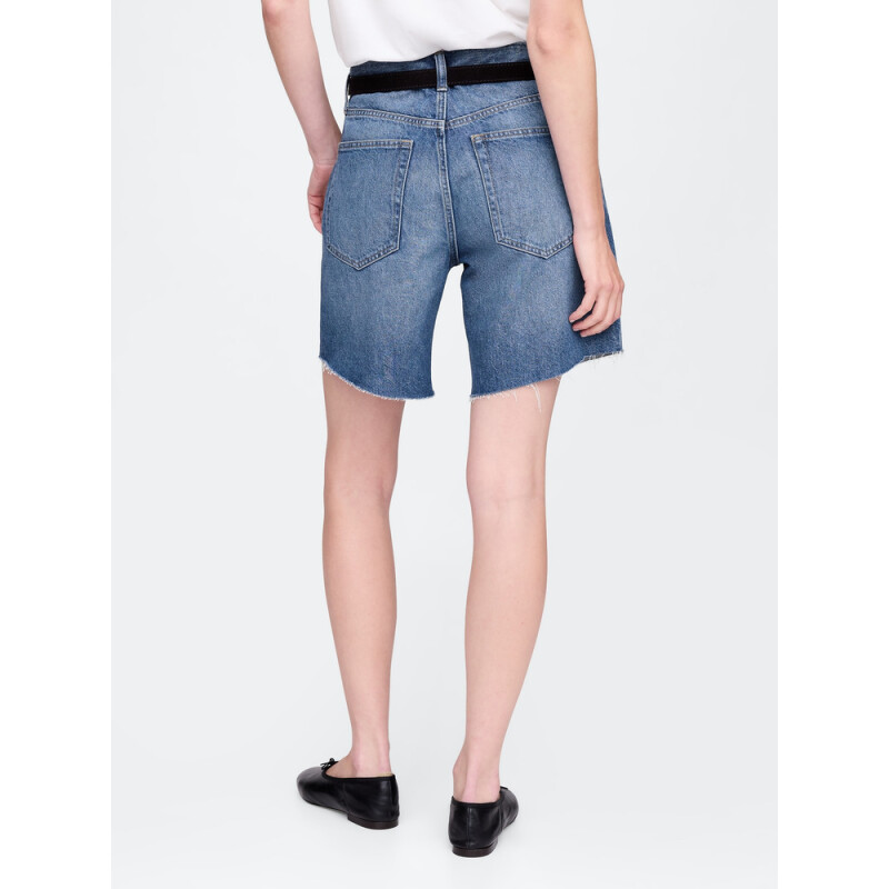 LOOSE BERMUDA SHORT MEDIUM INDIGO