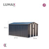 Caseta Galpon Jardin Lumax fife Gris Oscuro 202x255x377 Caseta Galpon Jardin Lumax fife Gris Oscuro 202x255x377