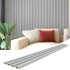 Pack x20 Wpc Simil Madera Wall Panel Lambrin 2.90x16.7 Color Gris Claro