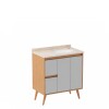 Mueble de baño de pie Danubio Nude 80 cm mesada granito con lavatorio incorporado Mueble De Baño De Pie Danubio Nude 80 Cm Mesada Granito Con Lavatorio Incorporado