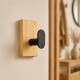 Percheros de pared adhesivos NATURAL Y NEGRO