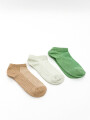 Medias Ankle Brishit, Pack X 3 Color Unico