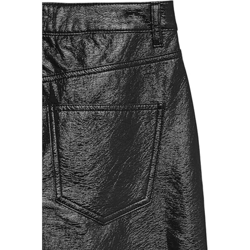 VMTESSA HR WIDE COLORED VINYL PANTS NOOS BLACK