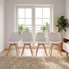Silla Eames Pack 4 Unidades Acolchonada Calidad Premium Blanco