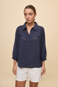 CAMISA CASTELLO Azul Marino