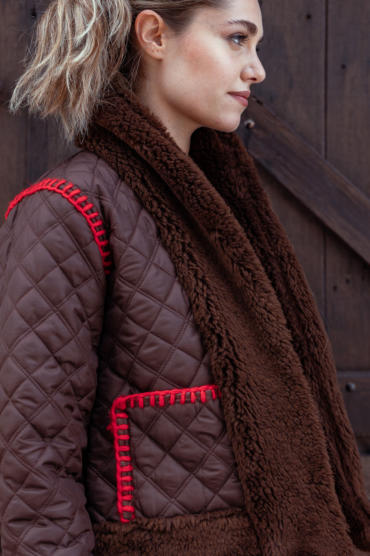 Macchiato Coat Short Chocolate