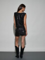 POLLERA HINAS NEGRO
