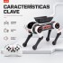 Perro Robot Inteligente con Control Remoto, Luces y Sonido GRIS