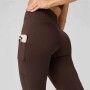Leggings Cold Weather High-Waisted Pocket Mujer Cacao