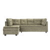 Sillon 3 cuerpos con Chaise - Coimbra Derecho Verde