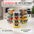 Juego De 12 Tarros De Vidrio Hermeticos Taper Recipientes Contenedores IMBACK Color Negro Juego De 12 Tarros De Vidrio Hermeticos Taper Recipientes Contenedores IMBACK Color Negro