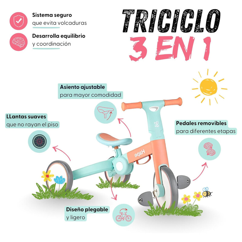 Bicicleta de Equilibrio Triciclo 3 en 1 Hape Bicicleta de Equilibrio Triciclo 3 en 1 Hape